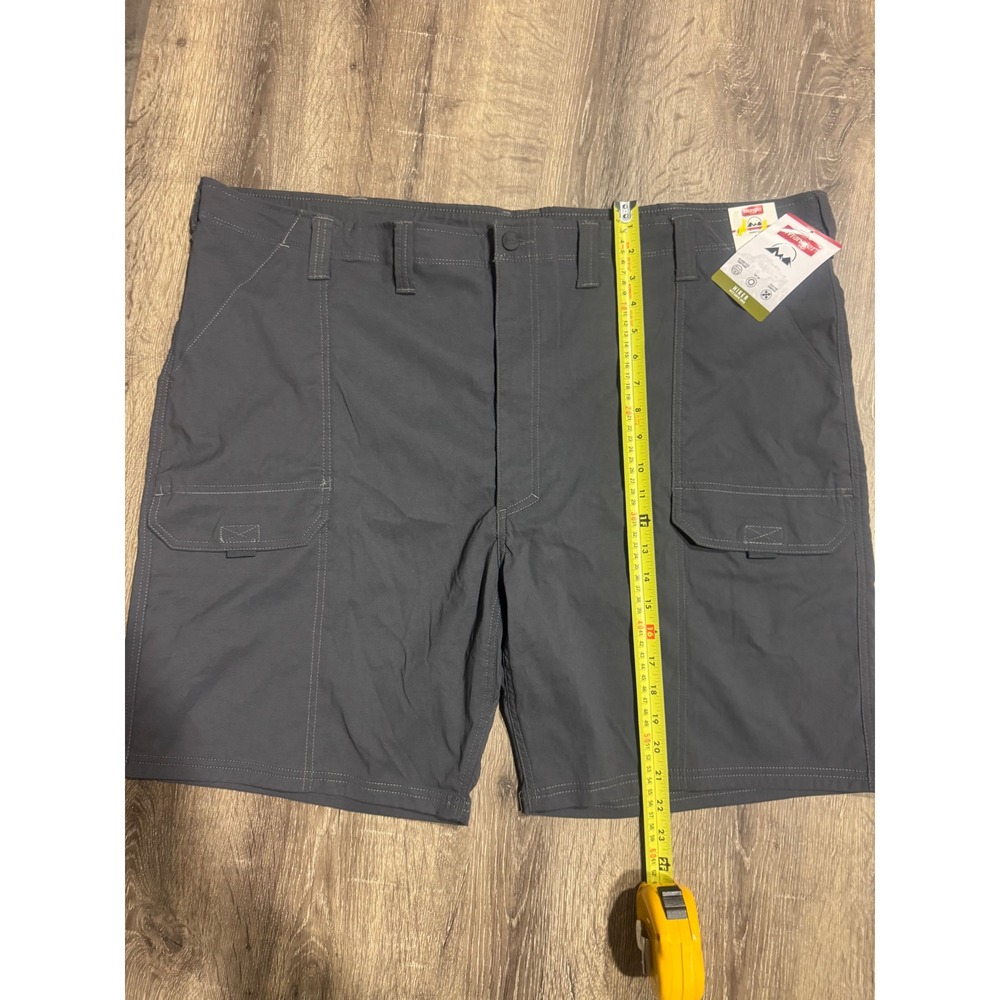 Wrangler Mens Hiker Shorts Gray Flex Waist UPF 30 Stretch Cargo NW972GR Size 48 - Picture 7 of 9